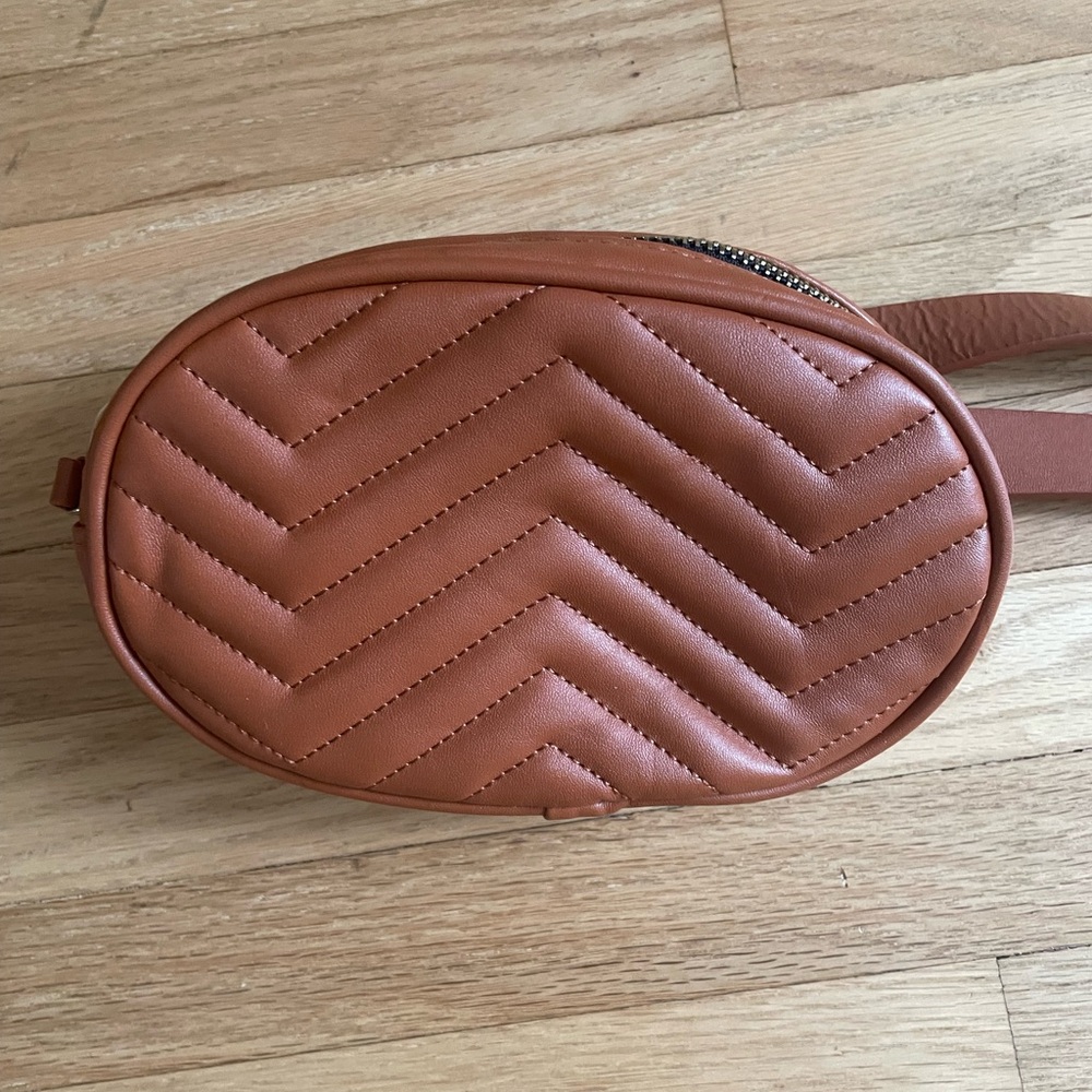 Elegant Tan Quilted Women's Bag
